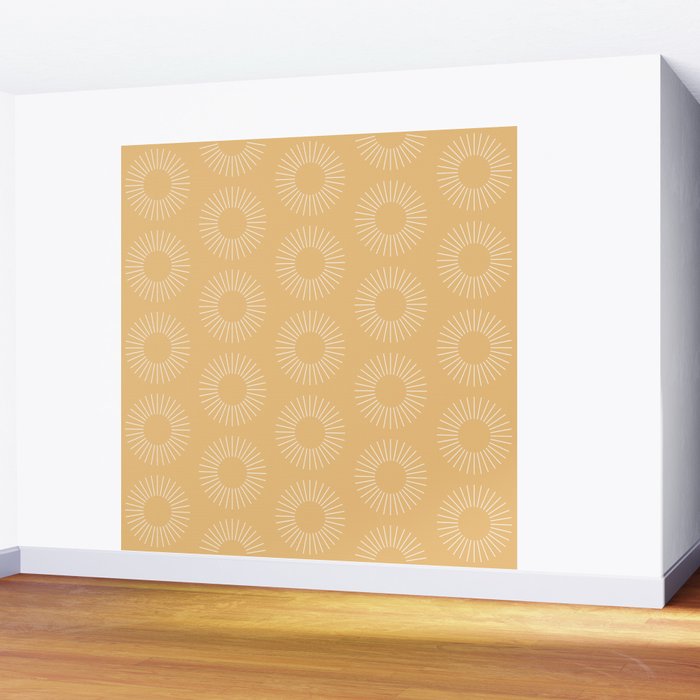 Minimalist Sunray Pattern XV Wall Mural Gallery Image 2