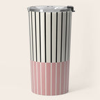 Color Block Line Abstract V Colorful Retro Travel Mug Gallery Image 2