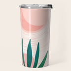 Pink Desert Abstract Landscape Travel Mug Gallery Image 2