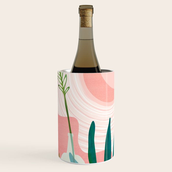 Pink Desert Abstract Landscape Wine Chiller Gallery Image 1