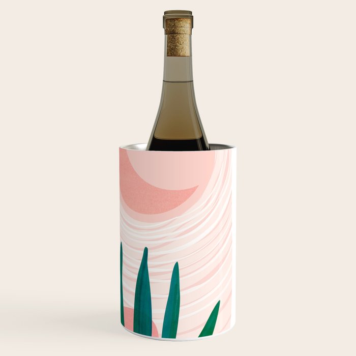 Pink Desert Abstract Landscape Wine Chiller Gallery Image 3