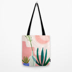 Pink Desert Abstract Landscape Tote Bag Gallery Image 2