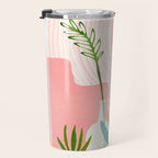 Pink Desert Abstract Landscape Travel Mug Gallery Image 3