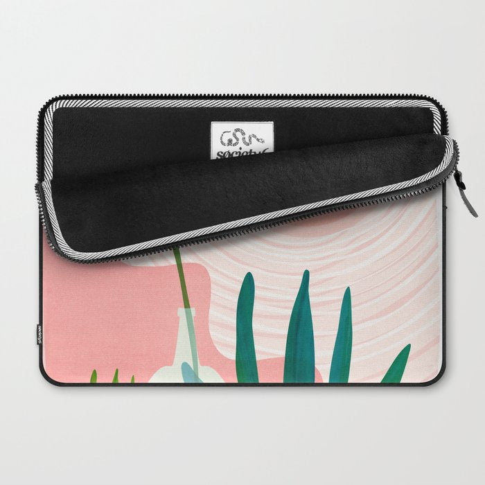 Pink Desert Abstract Landscape Laptop Sleeve Gallery Image 2