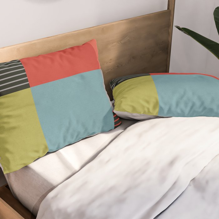 Geometric Shapes 30 Pillow Sham Gallery Image 2