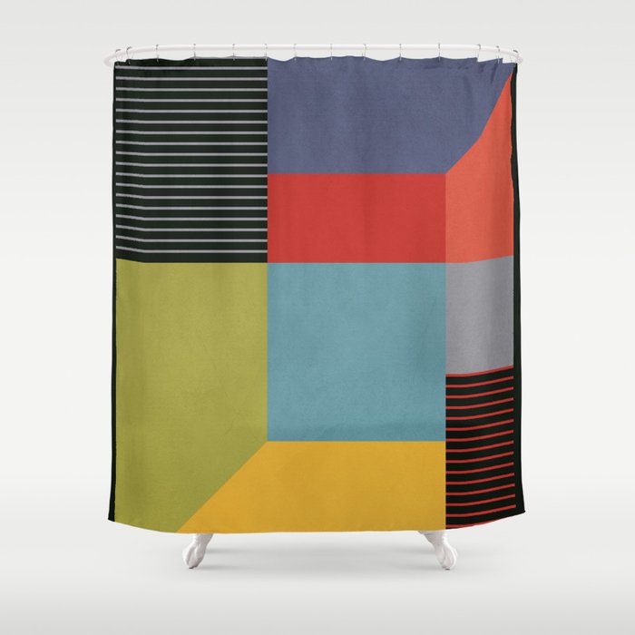 Geometric Shapes 30 Shower Curtain Gallery Image 1