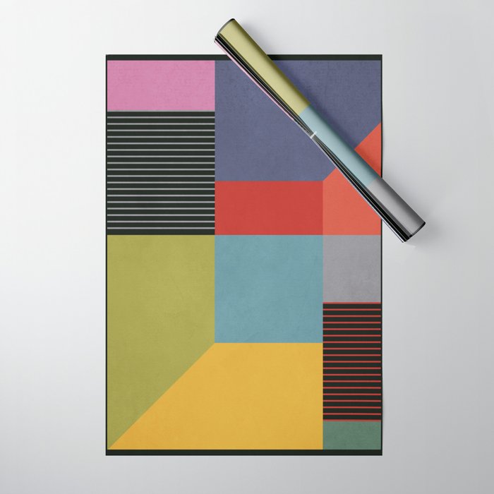 Geometric Shapes 30 Wrapping Paper Gallery Image 1