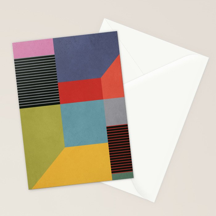 Geometric Shapes 30 Stationery Card Gallery Image 2