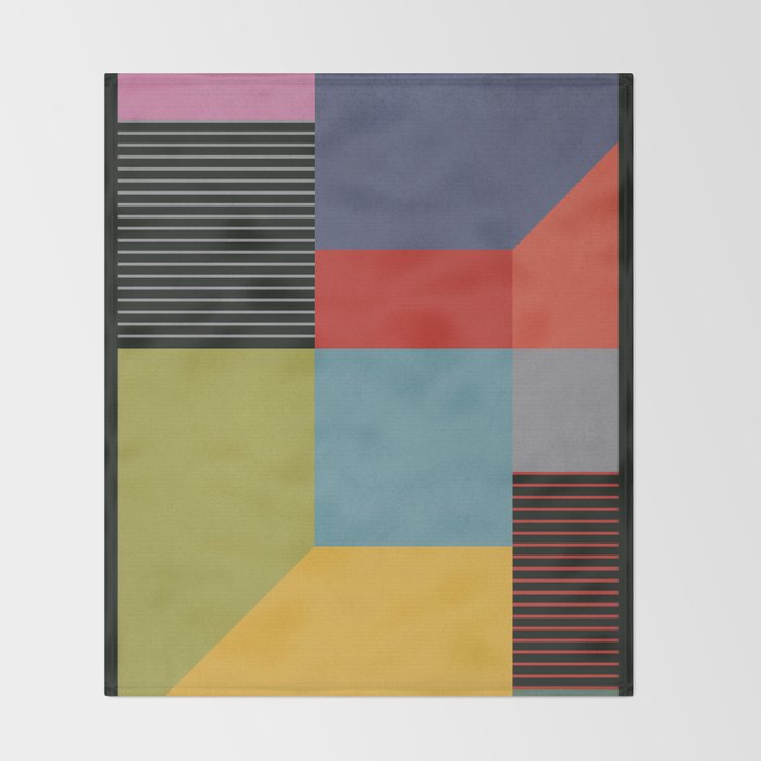 Geometric Shapes 30 Throw Blanket Gallery Image 2