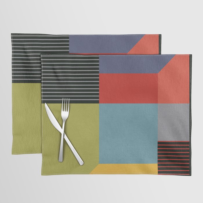 Geometric Shapes 30 Placemat Gallery Image 1