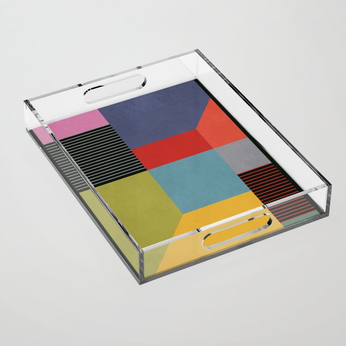 Geometric Shapes 30 Acrylic Tray Gallery Image 1