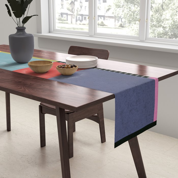 Geometric Shapes 30 Table Runner Gallery Image 2