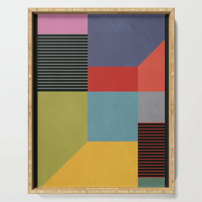 Geometric Shapes 30 Serving Tray Gallery Image 1