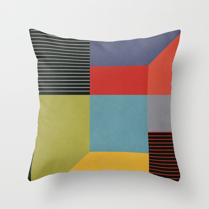 Geometric Shapes 30 Throw Pillow Gallery Image 6
