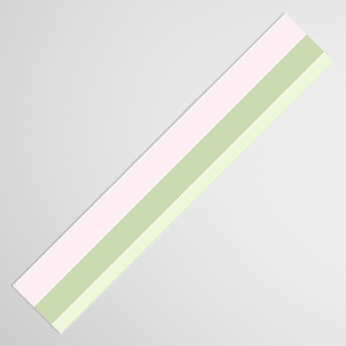 Pink and green stripes Table Runner Gallery Image 3