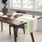 Pink and green stripes Table Runner Gallery Image 2