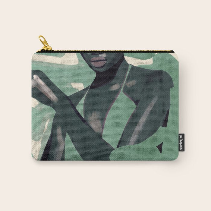 Girl Portrait 24 Carry All Pouch Gallery Image 1