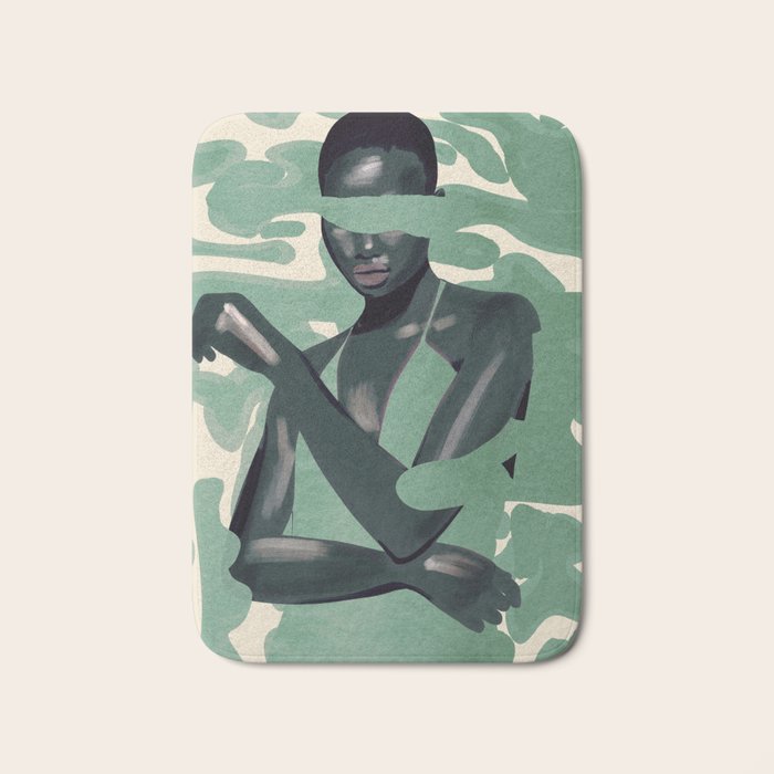 Girl Portrait 24 Bath Mat Gallery Image 1