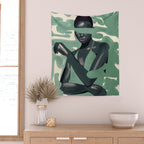 Girl Portrait 24 Wall Tapestry Gallery Image 2