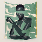 Girl Portrait 24 Wall Tapestry Gallery Image 4
