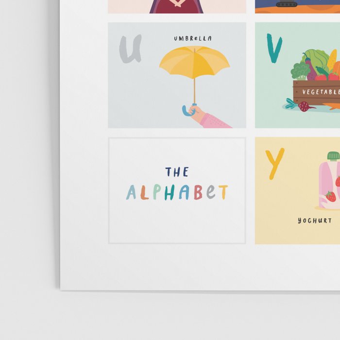 Children's Alphabet Print â Boys Poster Gallery Image 3