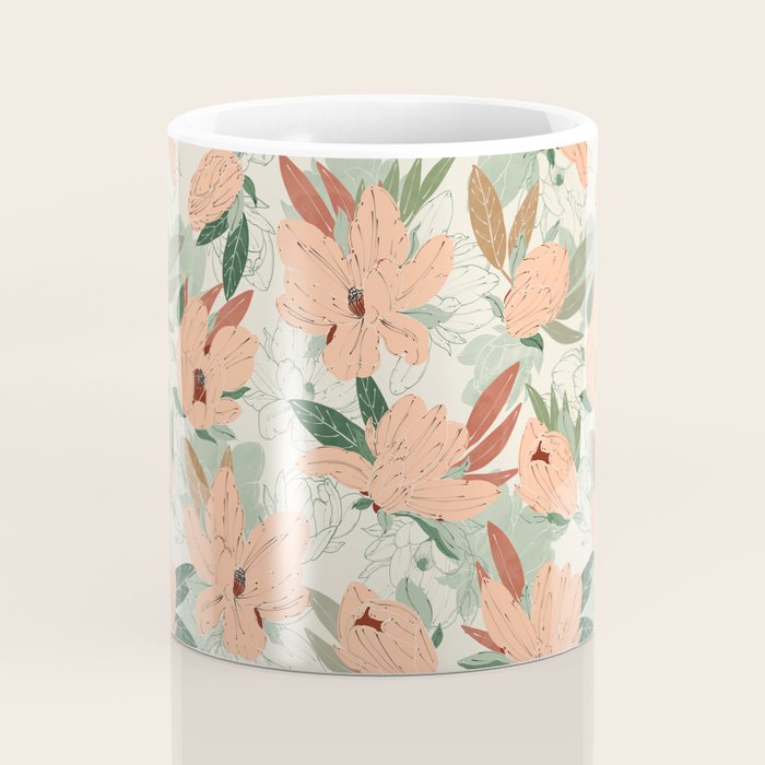 Big floral blossoms MF-24 Coffee Mug Gallery Image 4