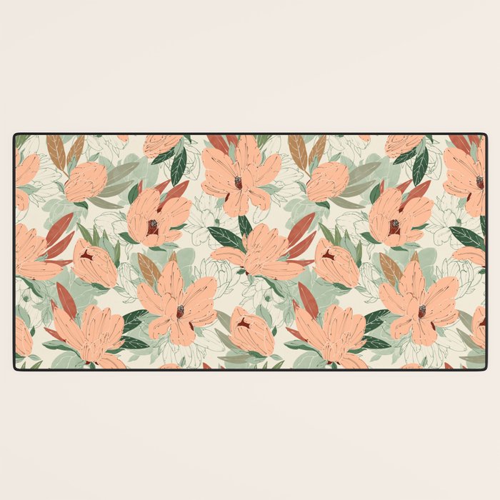 Big floral blossoms MF-24 Desk Mat Gallery Image 3