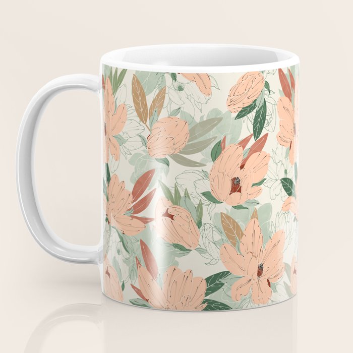 Big floral blossoms MF-24 Coffee Mug Gallery Image 3