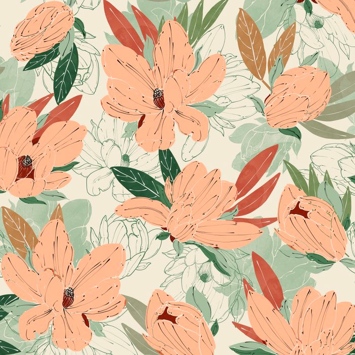 Big floral blossoms MF-24 Coffee Mug Gallery Image 2