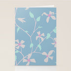 Floral Clematis Vine - Cool Summer Stationery Card Gallery Image 2