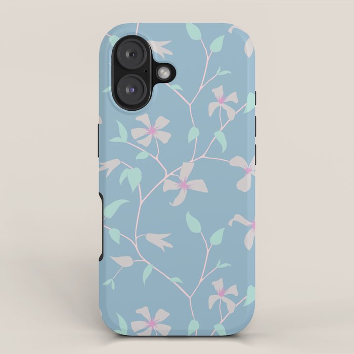 Floral Clematis Vine - Cool Summer iPhone Case Gallery Image 1
