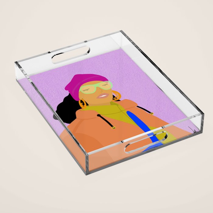 K. Thanks. Acrylic Tray Gallery Image 1