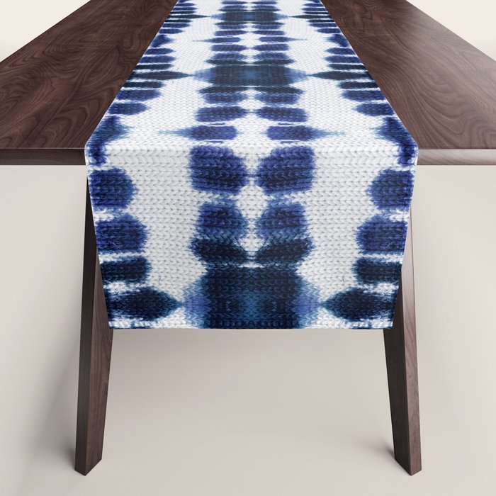 Boho Tie-Dye Knit Vertical Table Runner Gallery Image 1