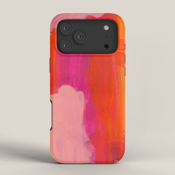 Colors of Love - colorful bright acrylic abstract painting iPhone Case Gallery Image 4