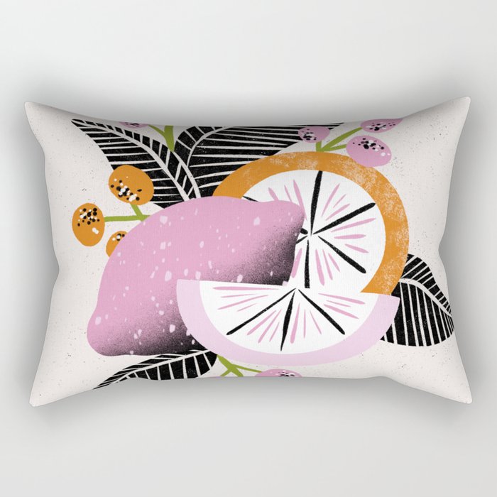 Pink Lemonade by Megan Roy Rectangular Pillow Gallery Image 1