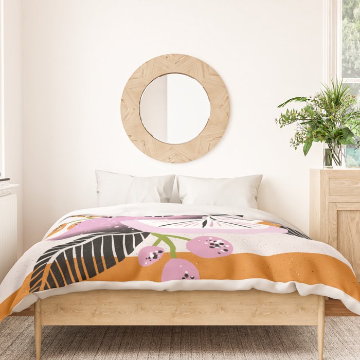 Pink Lemonade by Megan Roy Duvet Cover Gallery Image 3