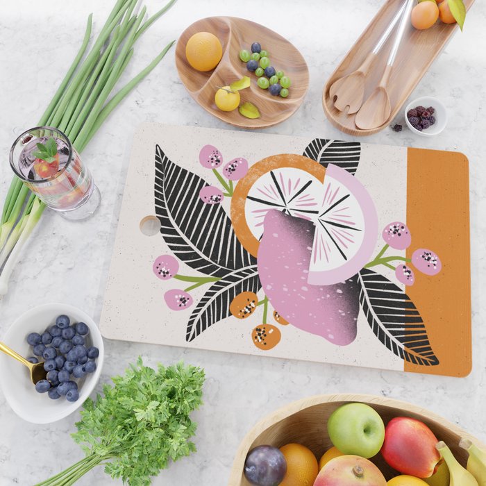 Pink Lemonade by Megan Roy Cutting Board Gallery Image 2