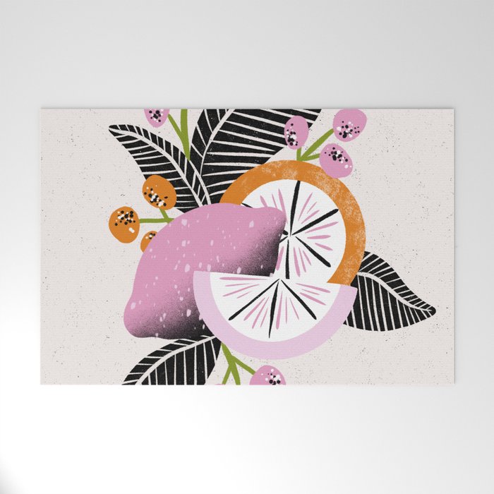 Pink Lemonade by Megan Roy Welcome Mat Gallery Image 1