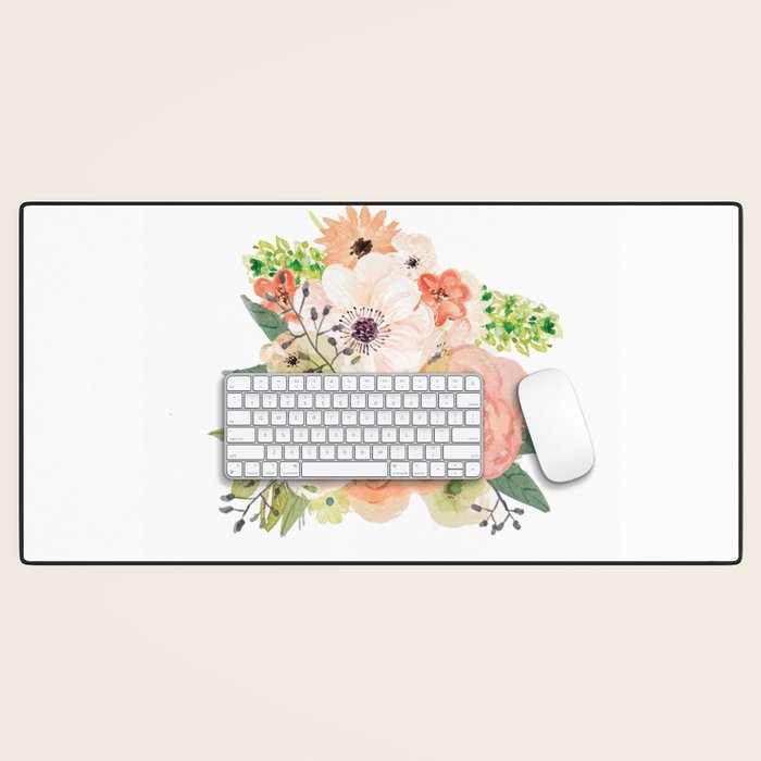 Pink bloom Desk Mat Gallery Image 1