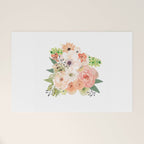 Pink bloom Welcome Mat Gallery Image 1