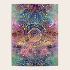 Gold watercolor and nebula mandala Poster Gallery Image 4
