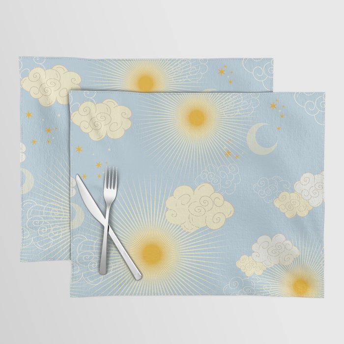 Feel the Cosmic summer day Placemat Gallery Image 1