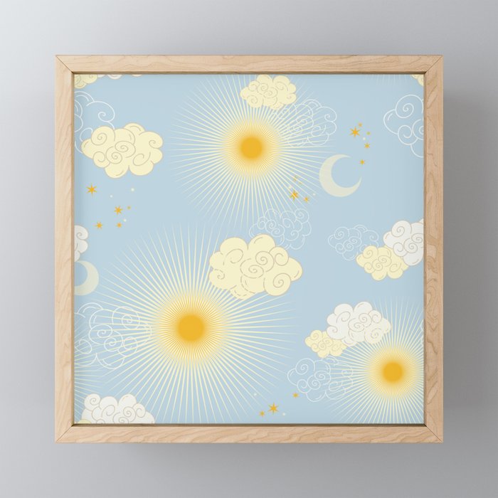 Feel the Cosmic summer day Mini Art Print Gallery Image 1
