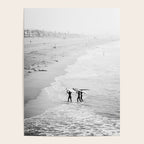 Surfers Exiting the Water in Manhattan Beach California Poster Gallery Image 4