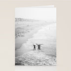 Surfers Exiting the Water in Manhattan Beach California Stationery Card Gallery Image 2