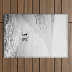 Surfers Exiting the Water in Manhattan Beach California Outdoor Rug Gallery Image 1