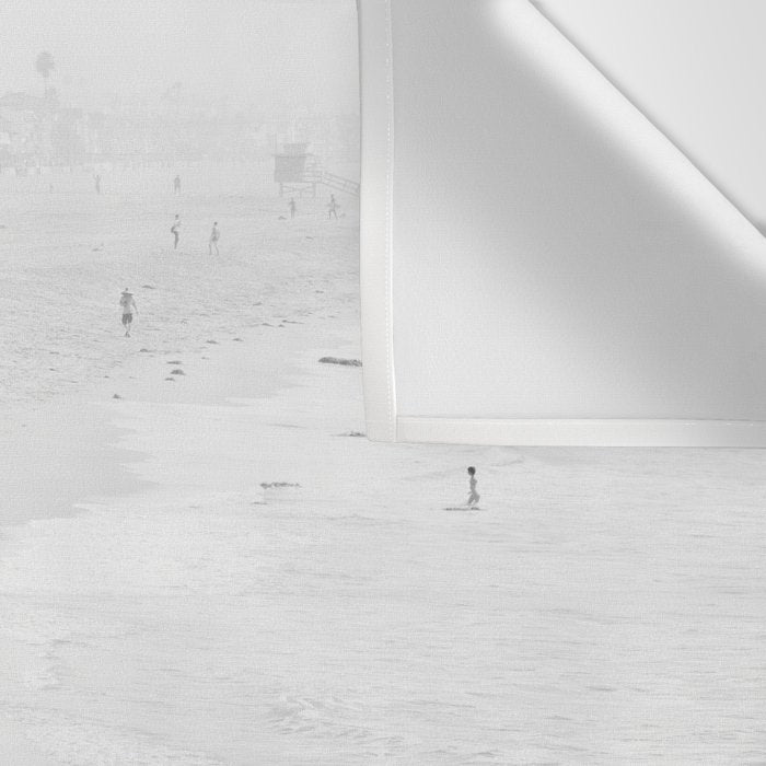 Surfers Exiting the Water in Manhattan Beach California Wall Tapestry Gallery Image 3