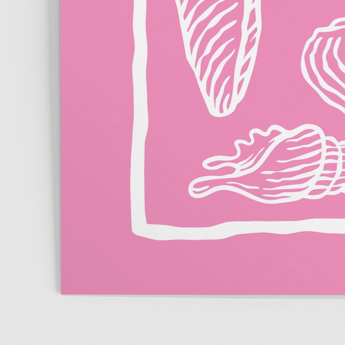 Pink Seashells Poster Gallery Image 3