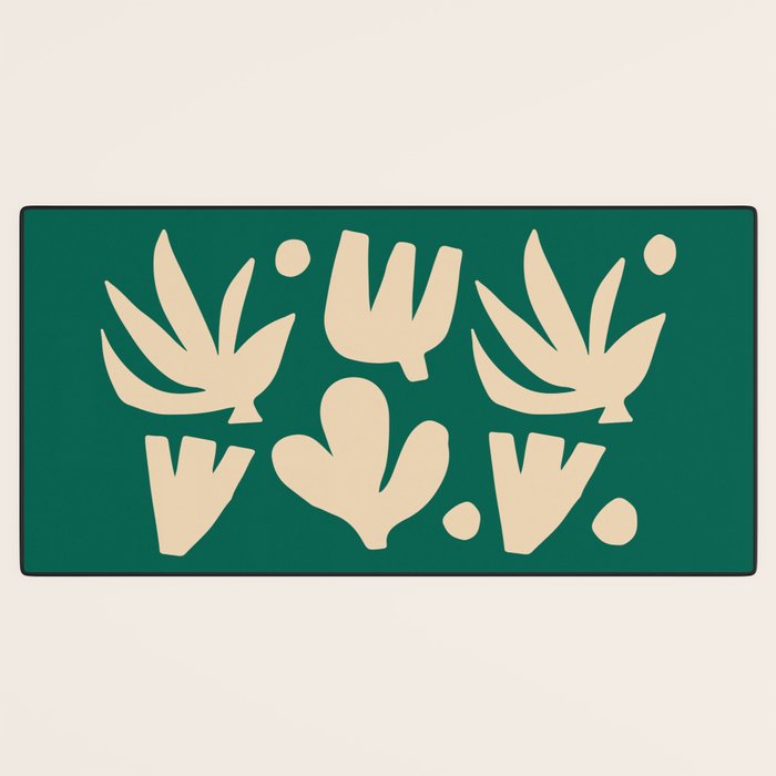 Bottle Green Collage: Paper Cutouts Matisse Edition Desk Mat Gallery Image 3