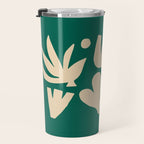 Bottle Green Collage: Paper Cutouts Matisse Edition Travel Mug Gallery Image 3